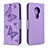 Coque Portefeuille Livre Cuir Etui Clapet L03 pour Nokia 6.2 Violet