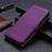 Coque Portefeuille Livre Cuir Etui Clapet L03 pour Oppo A11s Violet