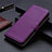 Coque Portefeuille Livre Cuir Etui Clapet L03 pour Oppo A32 Violet
