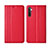 Coque Portefeuille Livre Cuir Etui Clapet L03 pour Oppo K5 Rouge