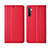 Coque Portefeuille Livre Cuir Etui Clapet L03 pour Realme X2 Rouge