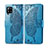 Coque Portefeuille Livre Cuir Etui Clapet L03 pour Samsung Galaxy A42 5G Bleu Ciel