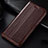 Coque Portefeuille Livre Cuir Etui Clapet L03 pour Samsung Galaxy M60s Marron