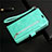 Coque Portefeuille Livre Cuir Etui Clapet L03 pour Samsung Galaxy S20 5G Cyan