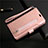 Coque Portefeuille Livre Cuir Etui Clapet L03 pour Samsung Galaxy S20 5G Or Rose