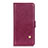 Coque Portefeuille Livre Cuir Etui Clapet L03 pour Xiaomi Mi 10T 5G Vin Rouge