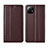 Coque Portefeuille Livre Cuir Etui Clapet L03 pour Xiaomi Mi 11 5G Marron