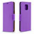 Coque Portefeuille Livre Cuir Etui Clapet L03 pour Xiaomi Poco M2 Pro Violet