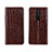 Coque Portefeuille Livre Cuir Etui Clapet L03 pour Xiaomi Poco X2 Marron