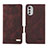 Coque Portefeuille Livre Cuir Etui Clapet L03Z pour Motorola Moto E32 Marron