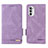 Coque Portefeuille Livre Cuir Etui Clapet L03Z pour Motorola Moto G52j 5G Violet