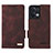 Coque Portefeuille Livre Cuir Etui Clapet L03Z pour Oppo Reno8 5G Marron