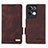 Coque Portefeuille Livre Cuir Etui Clapet L03Z pour Oppo Reno8 Pro 5G Marron