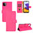 Coque Portefeuille Livre Cuir Etui Clapet L03Z pour Samsung Galaxy A22s 5G Rose Rouge