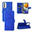 Coque Portefeuille Livre Cuir Etui Clapet L03Z pour Samsung Galaxy F23 5G Bleu