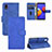 Coque Portefeuille Livre Cuir Etui Clapet L03Z pour Samsung Galaxy M01 Core Bleu