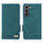 Coque Portefeuille Livre Cuir Etui Clapet L03Z pour Samsung Galaxy S21 FE 5G Vert