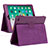 Coque Portefeuille Livre Cuir Etui Clapet L04 pour Apple iPad 10.2 (2020) Violet