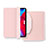 Coque Portefeuille Livre Cuir Etui Clapet L04 pour Apple iPad Air 5 10.9 (2022) Rose