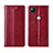 Coque Portefeuille Livre Cuir Etui Clapet L04 pour Google Pixel 4a Vin Rouge