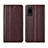 Coque Portefeuille Livre Cuir Etui Clapet L04 pour Huawei Honor Play4 Pro 5G Marron