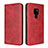 Coque Portefeuille Livre Cuir Etui Clapet L04 pour Huawei Mate 20 Rouge