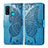 Coque Portefeuille Livre Cuir Etui Clapet L04 pour Huawei Nova Lite 3 Plus Bleu Ciel