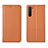 Coque Portefeuille Livre Cuir Etui Clapet L04 pour Oppo Find X2 Lite Orange