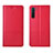 Coque Portefeuille Livre Cuir Etui Clapet L04 pour Oppo Find X2 Lite Rouge