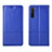 Coque Portefeuille Livre Cuir Etui Clapet L04 pour Oppo Reno3 Bleu