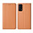 Coque Portefeuille Livre Cuir Etui Clapet L04 pour Oppo Reno5 Pro 5G Orange