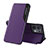 Coque Portefeuille Livre Cuir Etui Clapet L04 pour Oppo Reno8 5G Violet