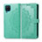 Coque Portefeuille Livre Cuir Etui Clapet L04 pour Samsung Galaxy A12 Nacho Pastel Vert