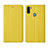 Coque Portefeuille Livre Cuir Etui Clapet L04 pour Samsung Galaxy M11 Jaune