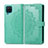 Coque Portefeuille Livre Cuir Etui Clapet L04 pour Samsung Galaxy M12 Pastel Vert