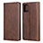 Coque Portefeuille Livre Cuir Etui Clapet L04 pour Samsung Galaxy M40S Marron