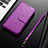 Coque Portefeuille Livre Cuir Etui Clapet L04 pour Samsung Galaxy S20 Plus 5G Violet