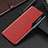 Coque Portefeuille Livre Cuir Etui Clapet L04 pour Samsung Galaxy S22 5G Rouge