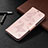 Coque Portefeuille Livre Cuir Etui Clapet L04 pour Xiaomi POCO C31 Or Rose