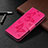 Coque Portefeuille Livre Cuir Etui Clapet L04 pour Xiaomi Redmi 9C Rose Rouge