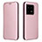 Coque Portefeuille Livre Cuir Etui Clapet L04Z pour OnePlus 10 Pro 5G Or Rose