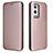 Coque Portefeuille Livre Cuir Etui Clapet L04Z pour OnePlus 9 Pro 5G Or Rose