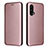 Coque Portefeuille Livre Cuir Etui Clapet L04Z pour OnePlus Nord CE 5G Or Rose