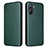 Coque Portefeuille Livre Cuir Etui Clapet L04Z pour Realme 10 Pro 5G Vert