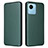 Coque Portefeuille Livre Cuir Etui Clapet L04Z pour Realme C30s Vert