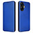 Coque Portefeuille Livre Cuir Etui Clapet L04Z pour Realme C55 Bleu