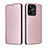 Coque Portefeuille Livre Cuir Etui Clapet L04Z pour Realme Narzo N53 Or Rose