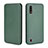 Coque Portefeuille Livre Cuir Etui Clapet L04Z pour Samsung Galaxy A01 SM-A015 Vert