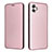 Coque Portefeuille Livre Cuir Etui Clapet L04Z pour Samsung Galaxy A05 Or Rose