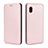 Coque Portefeuille Livre Cuir Etui Clapet L04Z pour Samsung Galaxy A20 SC-02M SCV46 Or Rose